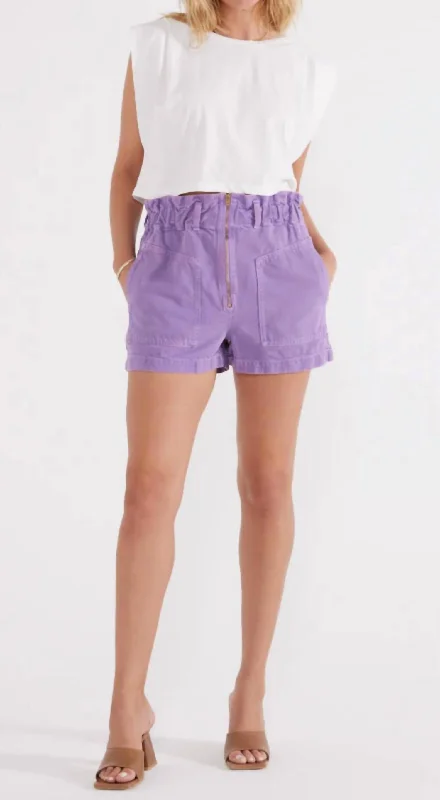 Sustainable Fashion Extravaganza Milena Paperboy Short In English Lavender