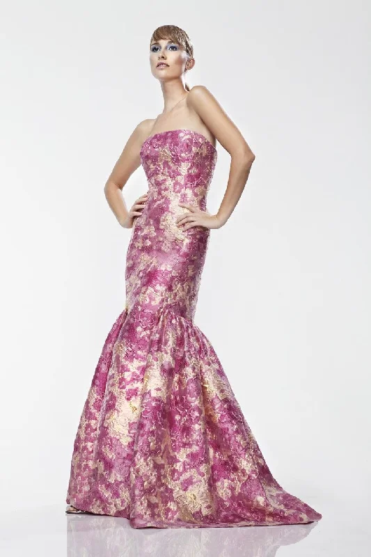 Trendsetting Threads Theia - Strapless Flutter Hem Mermaid Gown 881176SC