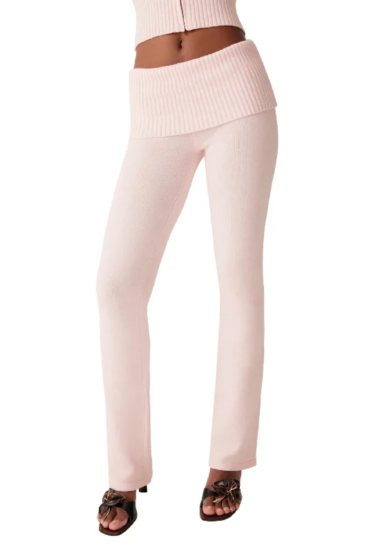 Seasonal Sale Mason Cloud Knit Pant In Rose Quartz