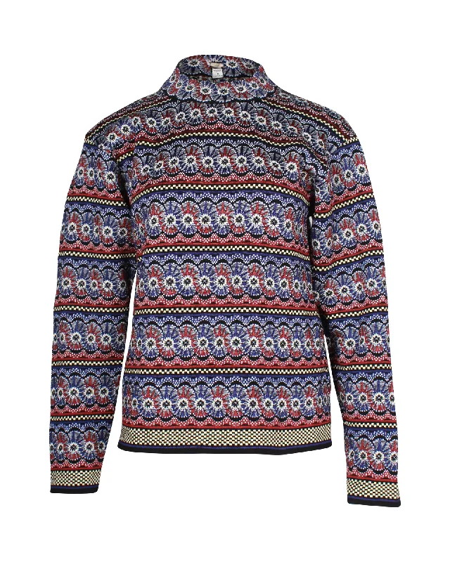 Weekend Special Alaia Knit Sweater in Multicolor Wool