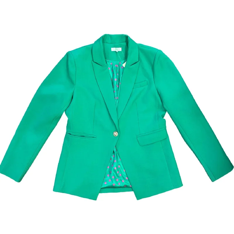 Odd Size Clearance Sale Women's Lined Button Blazer In Emerald