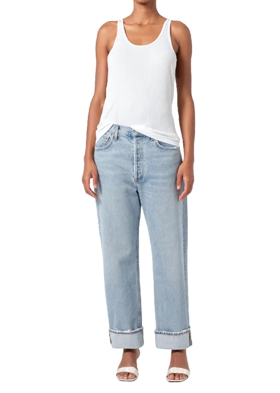 Casual Yet Stylish Separates Fran Low Slung Straight Jeans In Force