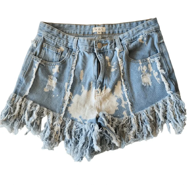 Clearance Sale, All Cheap Bleach Splatter Shorts In Light Wash