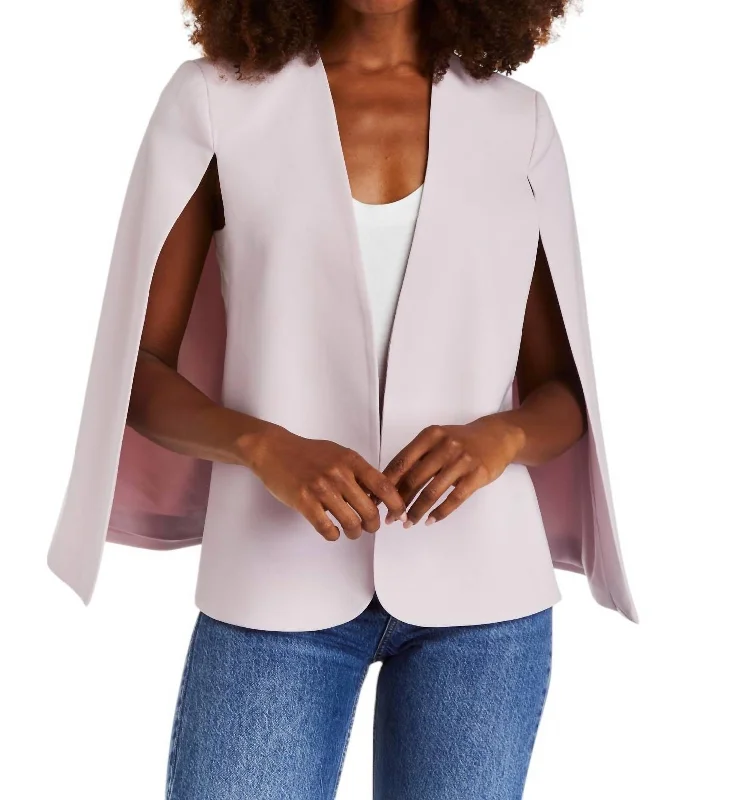 Boho Chic Fashion Aria Cape Jacket In Wysteria