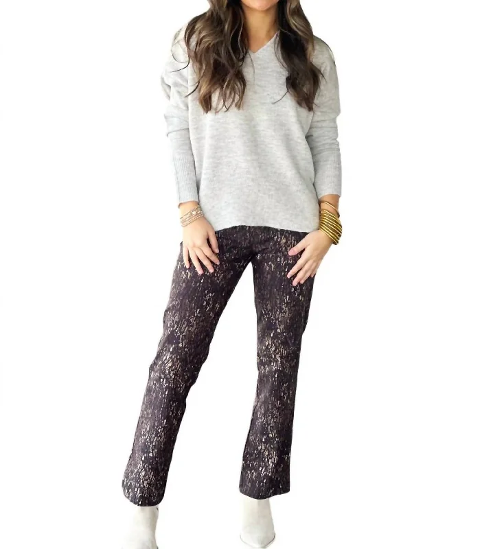 Fashion Forward Femininity Into The Woods Pant In Multi