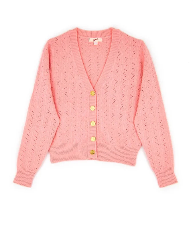 Athleisure Wear Women's Katy Cardigan In Pink