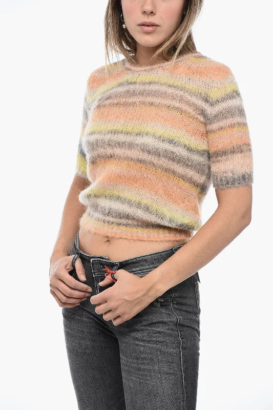 Trend Alert Diesel Stripped M-ICAELA Sweater with Brushed Effect