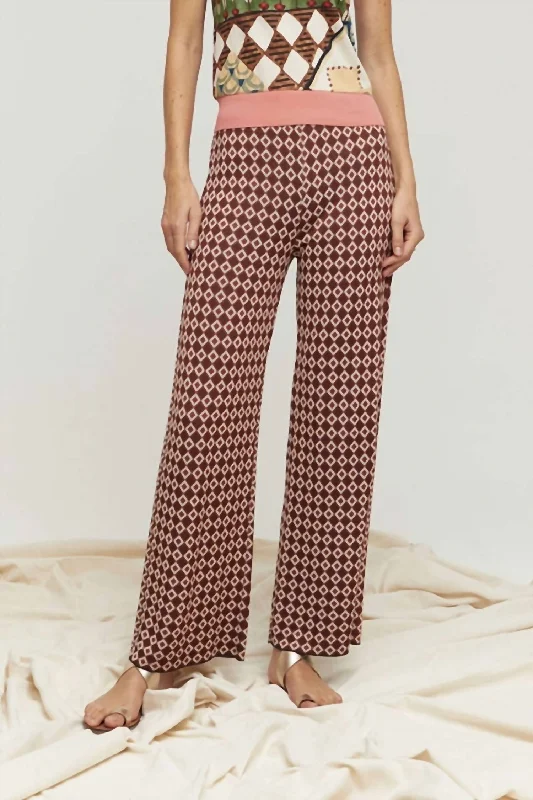 Find Your Unique Flair Oba Pants In Terracotta