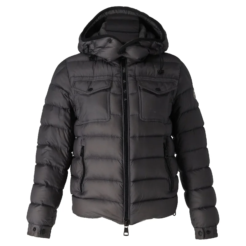 End of Season Sale Moncler Edward Puffer Jacket in Grey Nylon