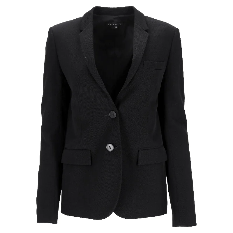 Trendy Styles Theory Matilda Blazer in Black Wool