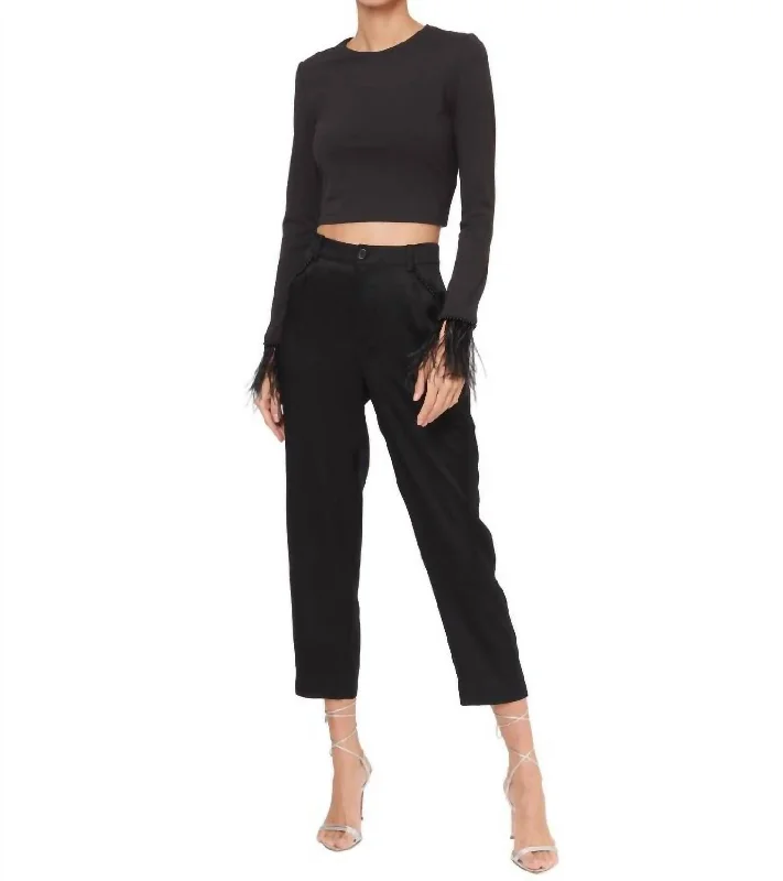 Trendy Fashion Sale Jill Pant In Black