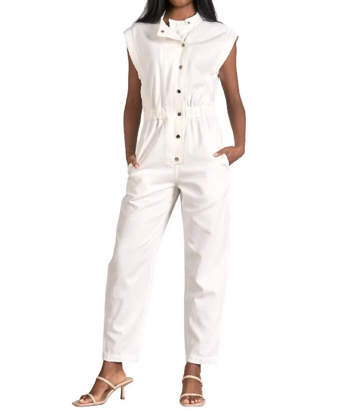 Style Upgrade Jack Jumpsuit In White