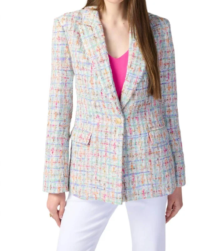 Exquisite Women's Wear Sale Tweed Jacket In Multi