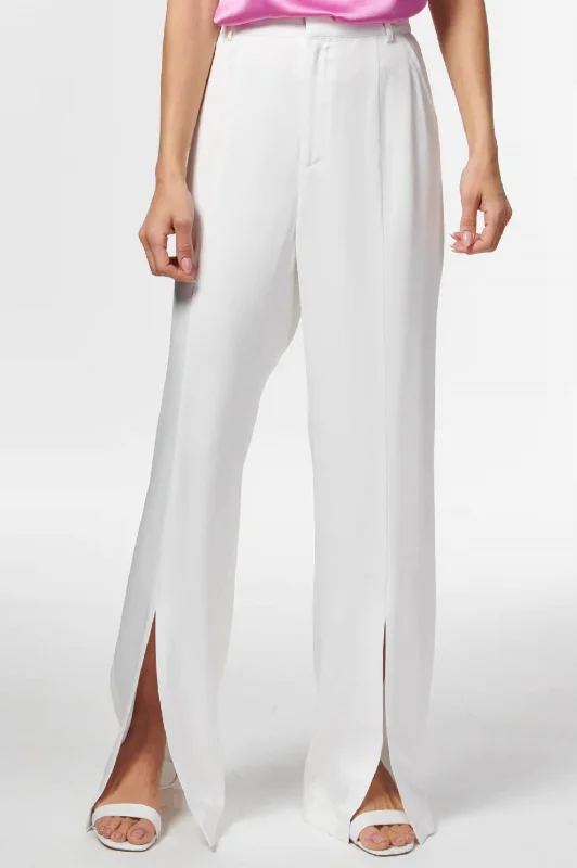 Attire Sale Amelie Twill Pant In White