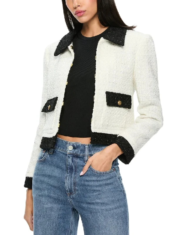 Fashion Forward Femininity alice + olivia Topher Wool-Blend Jacket