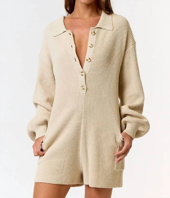 Low Price Special Made For Fall Romper In Cream