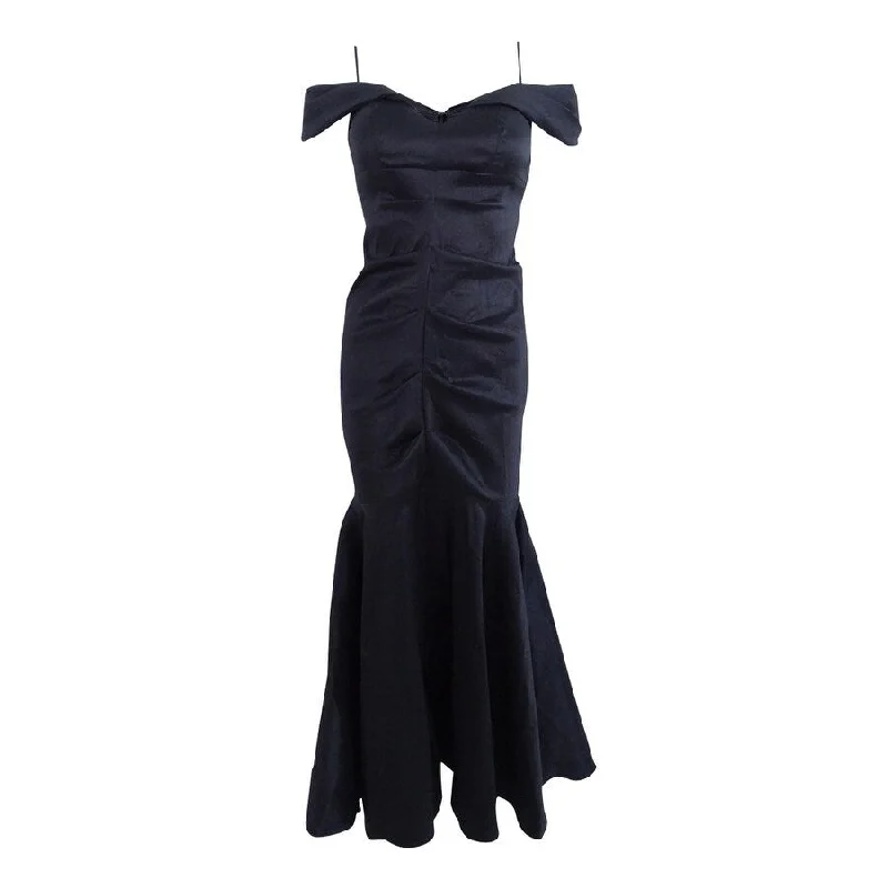 Casual Fashion Xscape Women's Off-The-Shoulder Ruched Mermaid Gown