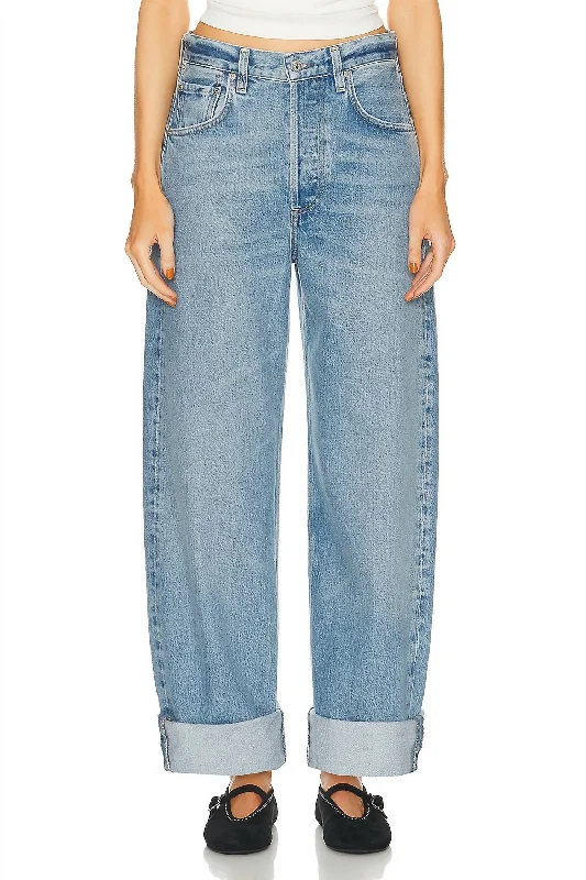 New Arrivals Ayla Baggy Cuffed Crop Jean In Gemini