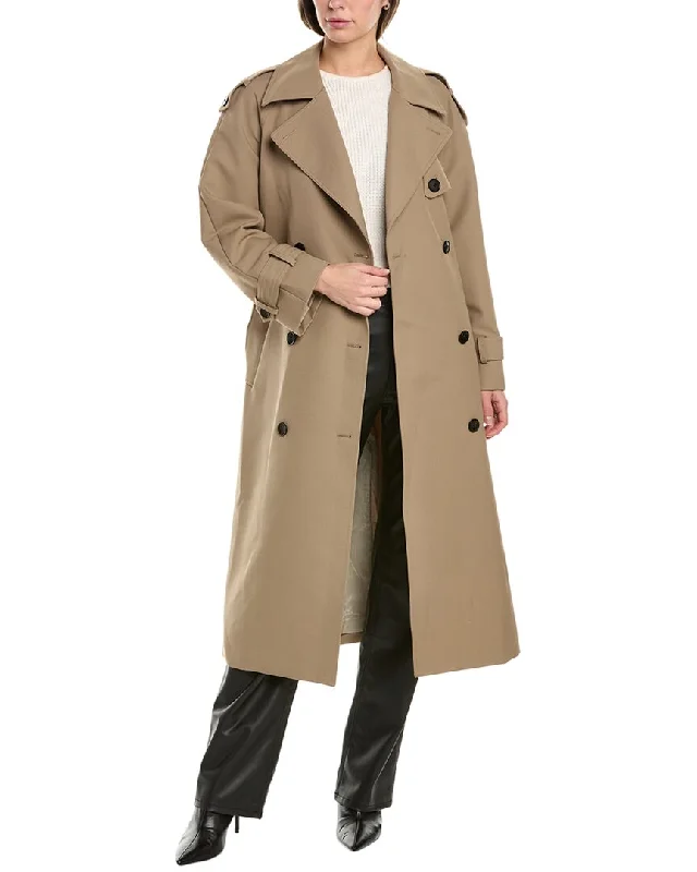 Spring Wardrobe Reiss Daria Wool-Blend Trench Coat