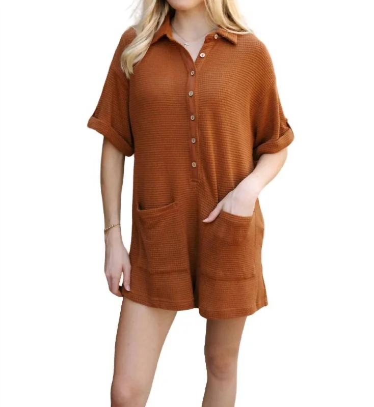 Latest Trends Waffle Romper