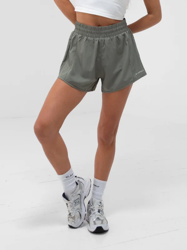 Trendy Women's Wear Collection Apex Pro Shorts - Safari Green