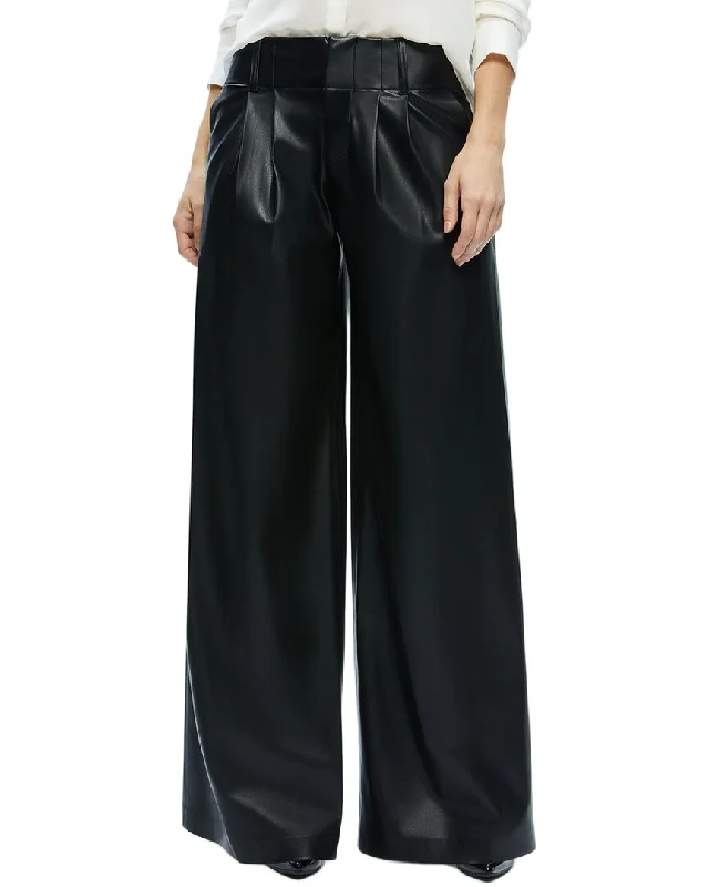 Boutique Styles alice + olivia Anders Double Pleat Wide Leg Pant