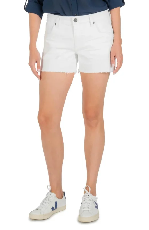 Limited Time Offer Jane High Rise Shorts In Optic White