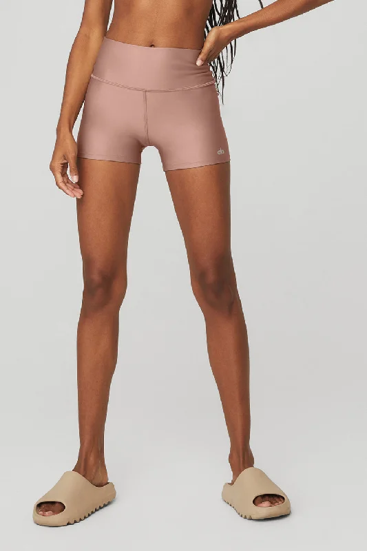 Stylish Basics 3" High-Waist Airlift Short - Smoky Quartz