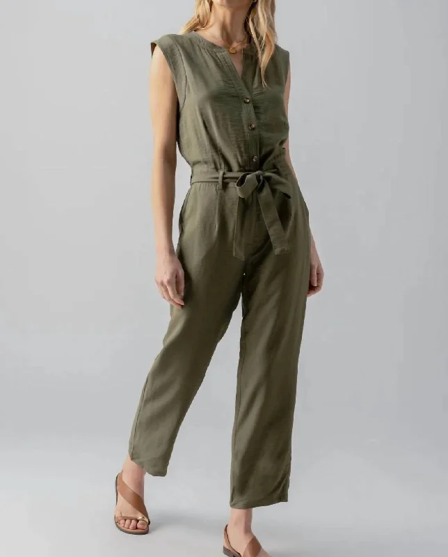 Fashion Sale Prima Jumpsuit In Burnt Olive