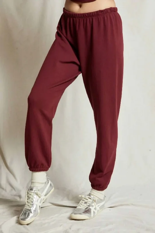 Stylish Savings Johnny Joggers In Cranberry