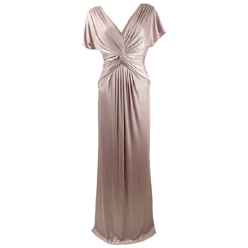 Limited Time Offers Adrianna Papell Women's Twisted Metallic Gown