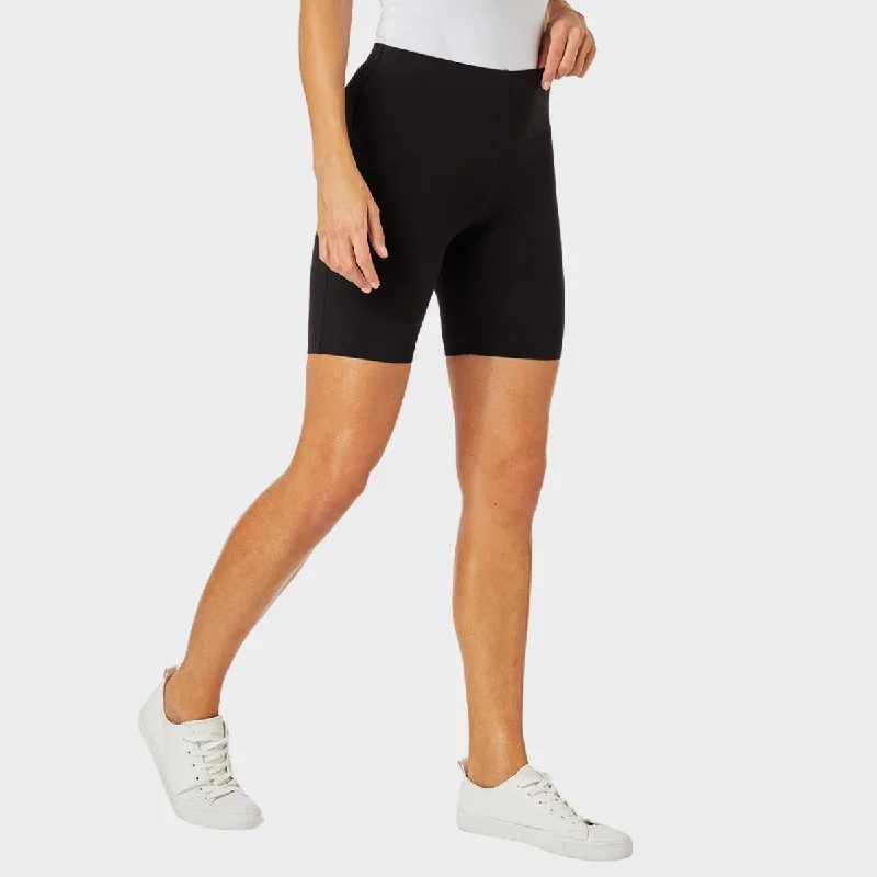 Elegant Simplicity Wardrobe Ladies Black Cycling Shorts