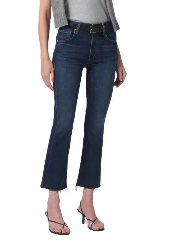 Stupidly Low Prices Isola Mid Rise Cropped Boot Jeans In Baltic