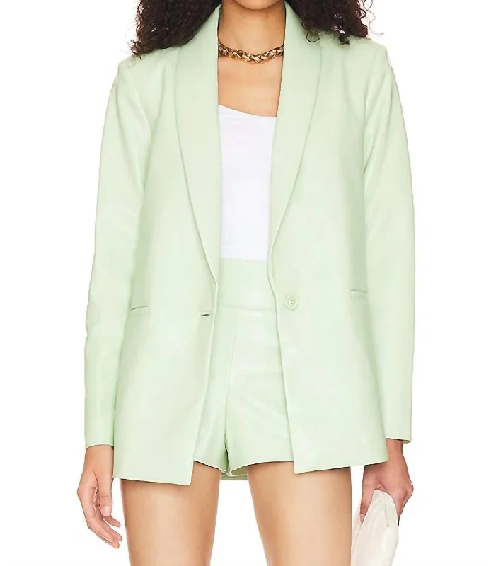 Low Price Special Denny Shawl Blazer In Pistachio