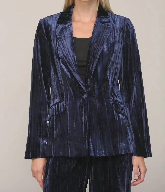 Premium Fashion Moonlight Blazer In Navy