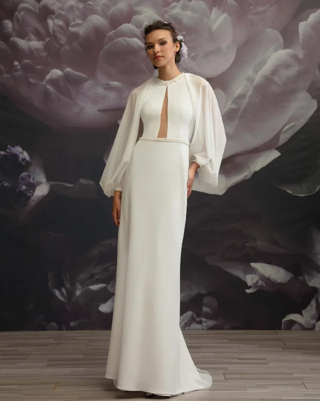 Elevate Your Wardrobe Beaded Round Neck Gown