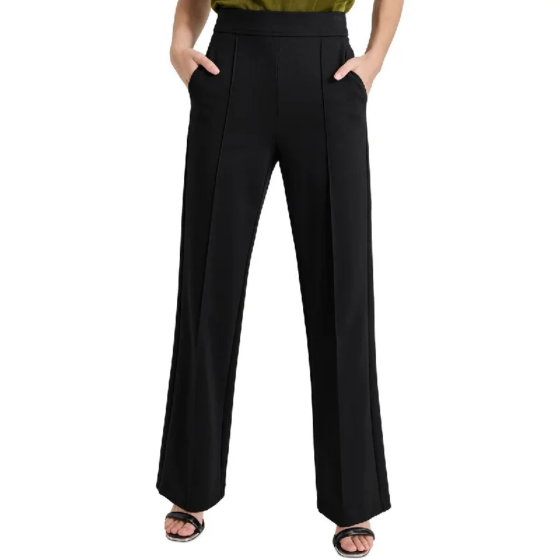 Hot Styles Womens Solid Rayon Wide Leg Pants