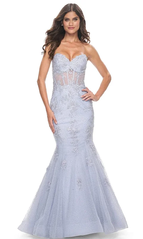 Fashion Forward Outfits La Femme 32214 - Strapless Tulle Mermaid Prom Gown