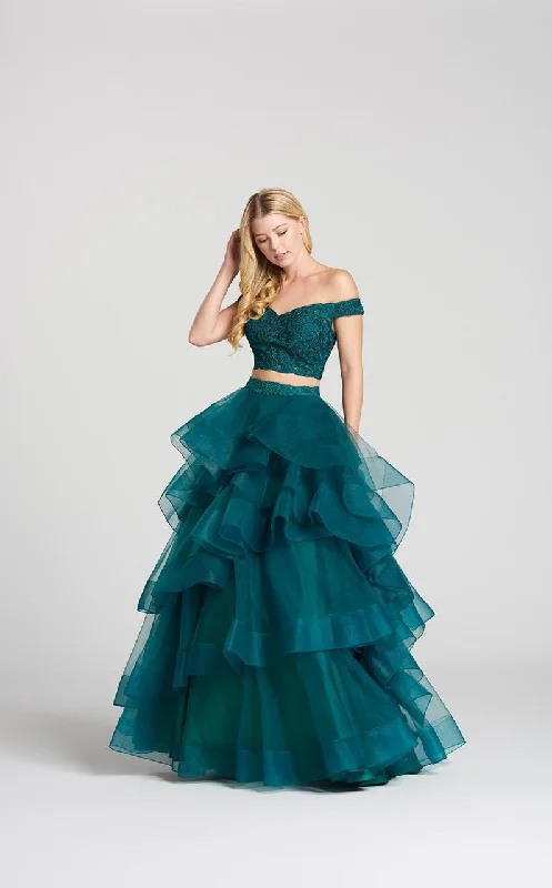 Boho Chic Fashion Ellie Wilde - EW118040 Off Shoulder Ruffled Ballgown