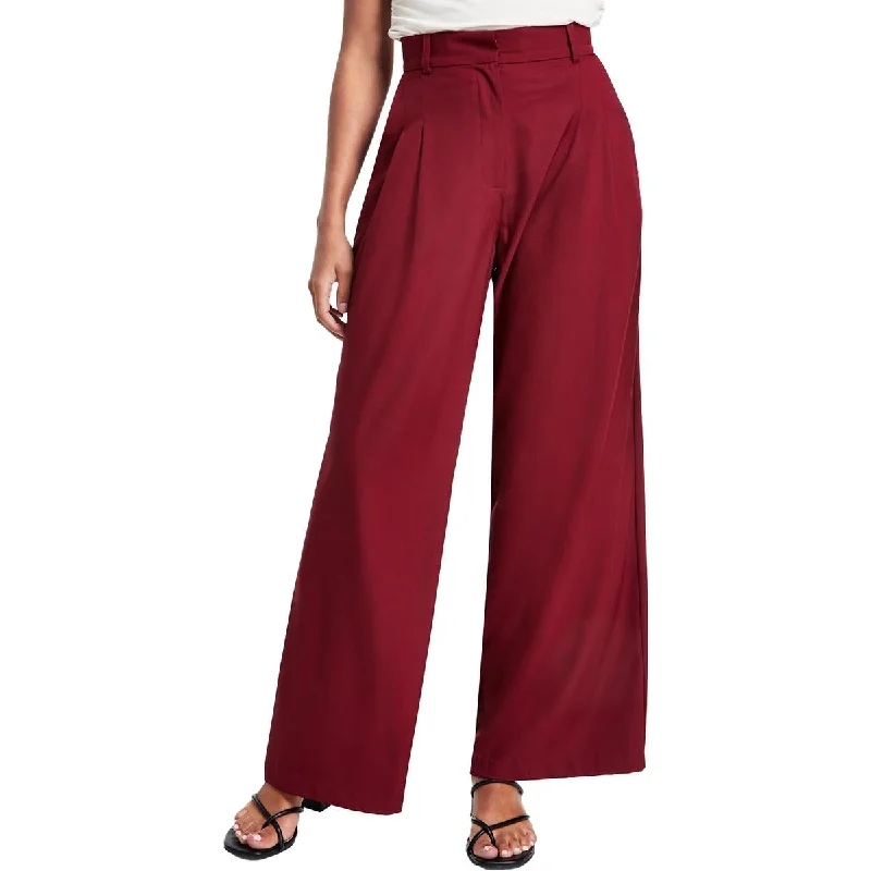 Durable Fashion Picks Womens Pocket Polyester Wide Leg Pants