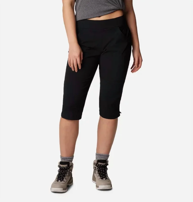 Limited Time Flash Sale Anytime Casual Capris In Black