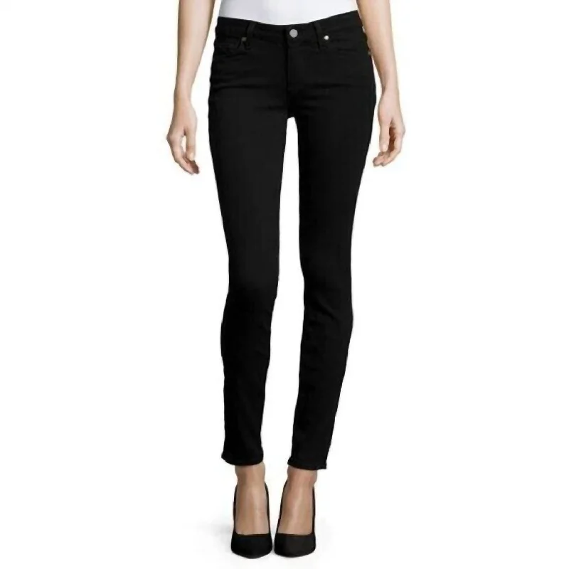 Limited Time Deal Verdugo Ankle Stretch Shadow Mid Rise Skinny Jeans In Black