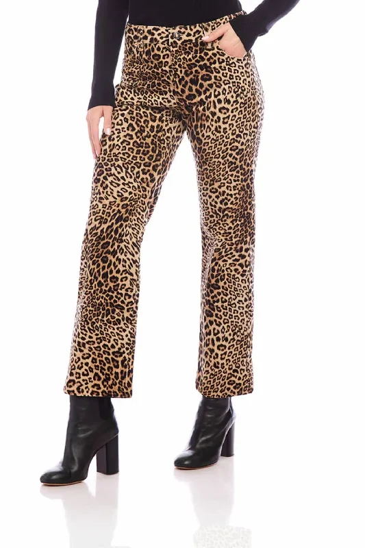 Step Ahead, Lead The Trend Leopard Jean