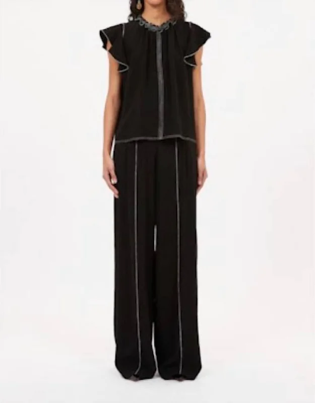 Season Offer Delvine Pant In Noir