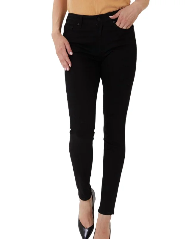 Chic Outfits High Rise Basic Ankle Skinny Jean In Black