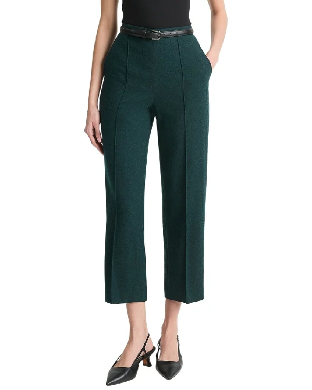 Clearance Event Vince Brushed Wool-Blend Mid Rise Easy Pull On Pant