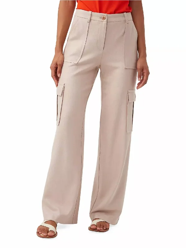 Wardrobe Essentials Tallahassee Twill Pants In Flawless Beige