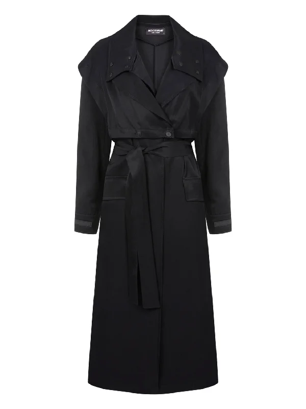 Casual Chic Clothing Double-Breasted Trench Coat