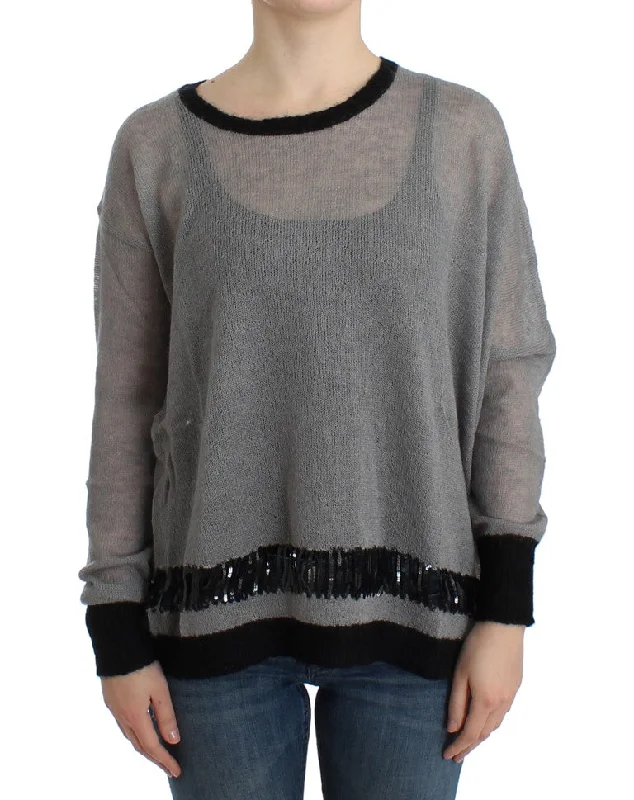 Seasonal Clearance Costume National  embellished asymmetric Women's sweater