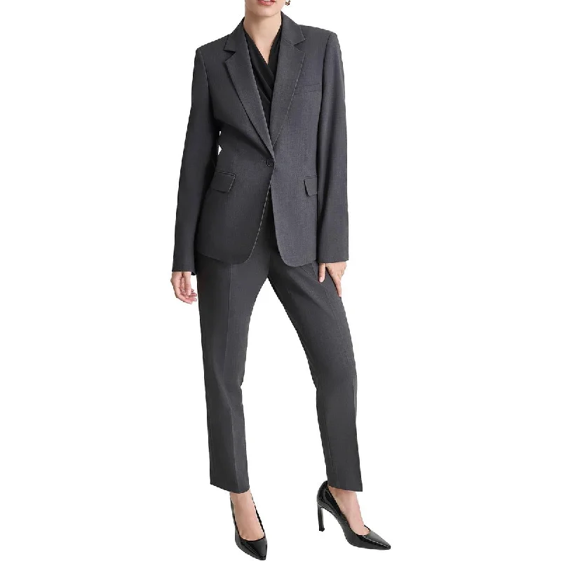 Season Sale Womens Rayon One-Button Blazer